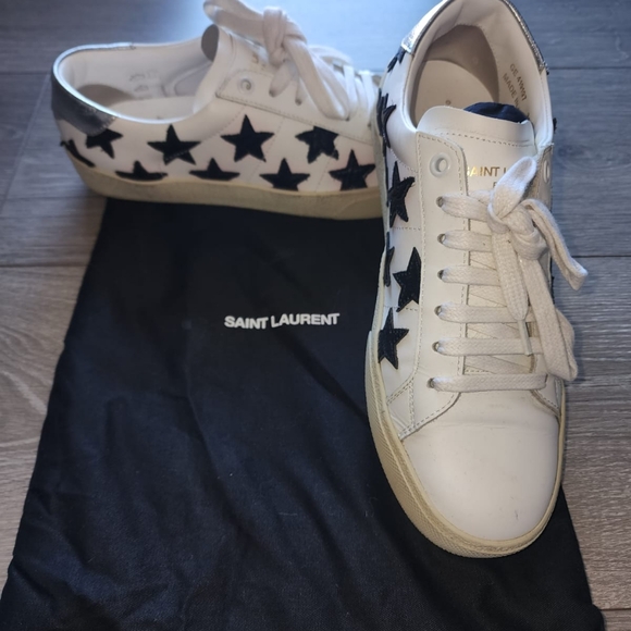 Saint Laurent Court Classic SL/06 Black Star Sneakers - Picture 1 of 2